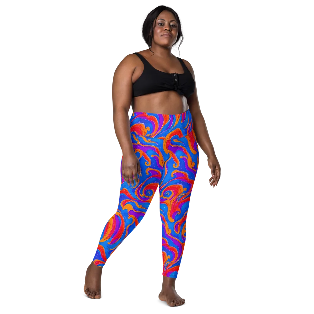 Kinetic Aura on Leggings with Pockets — Front