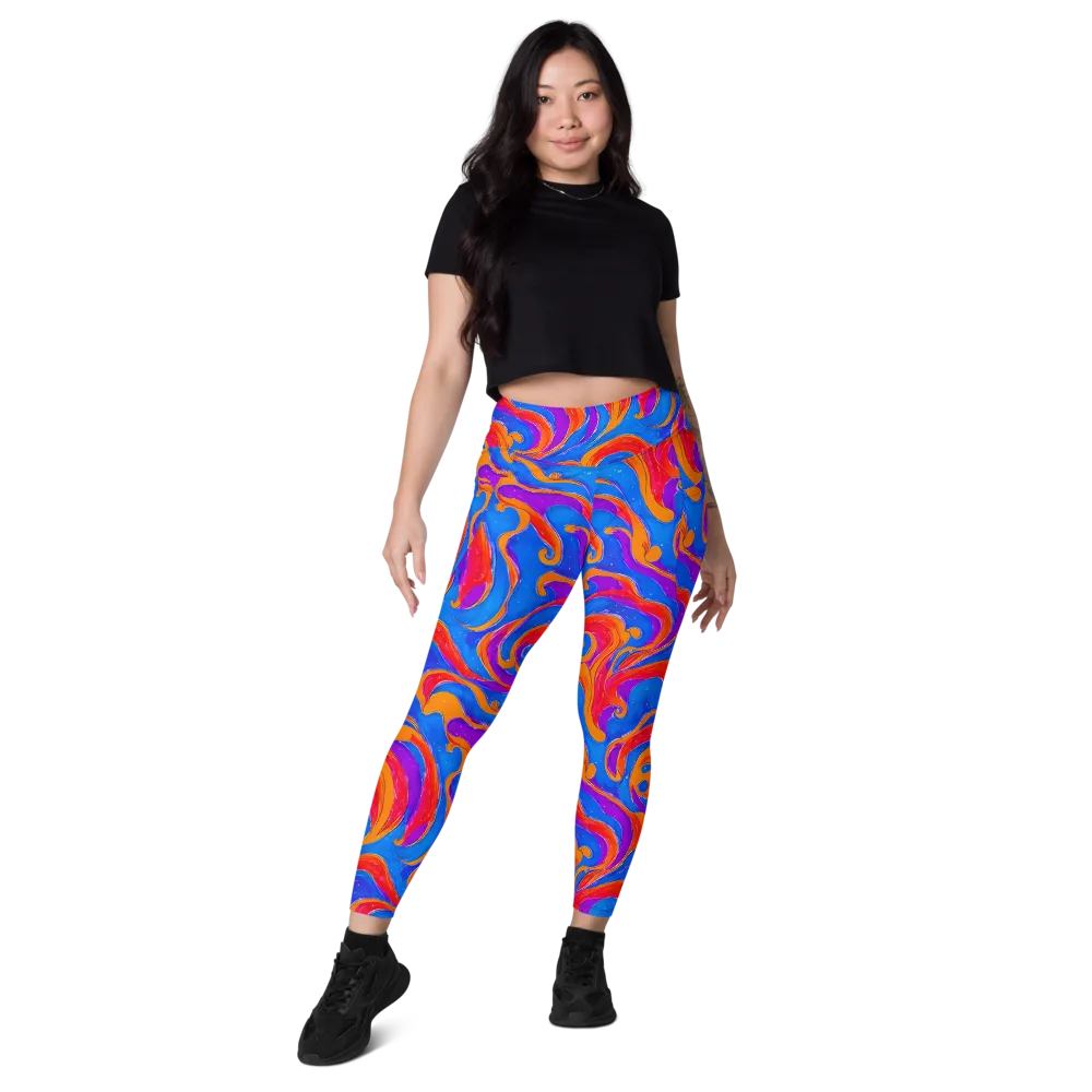 Kinetic Aura on Leggings with Pockets — Front