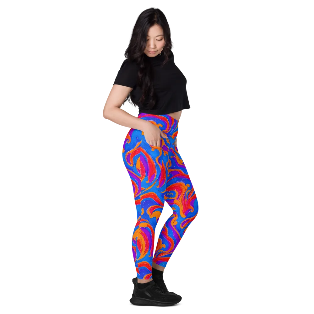 Kinetic Aura on Leggings with Pockets — Right