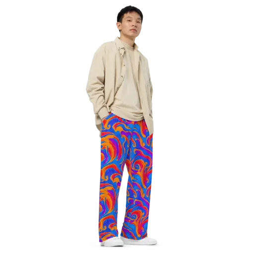Kinetic Aura on a Wide-Leg Pants