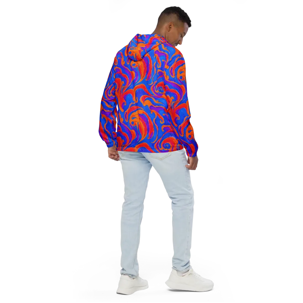 Kinetic Aura on Men's Windbreaker — Back