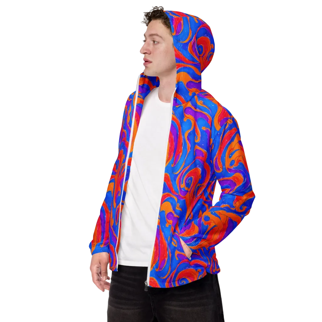Kinetic Aura on Men's Windbreaker — Left Front