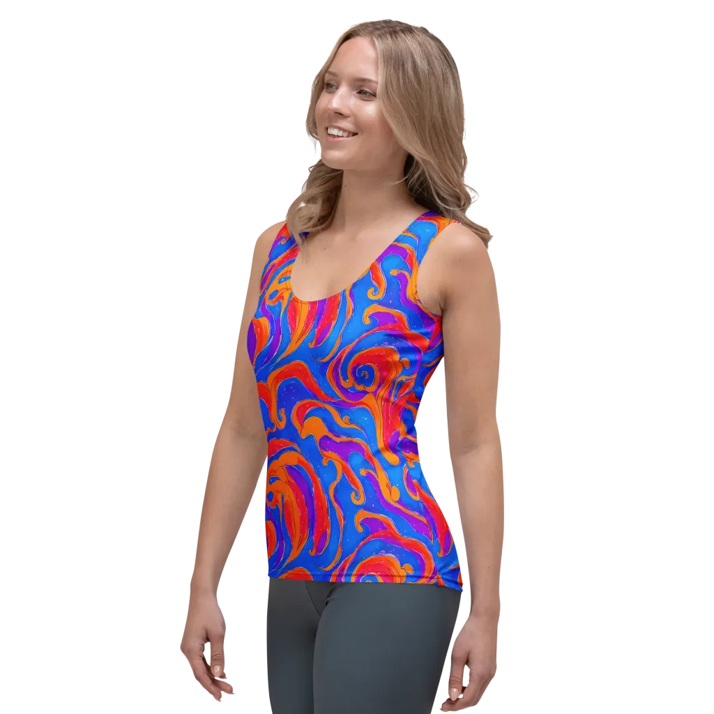 Kinetic Aura on Women's Tank Top — Left Front