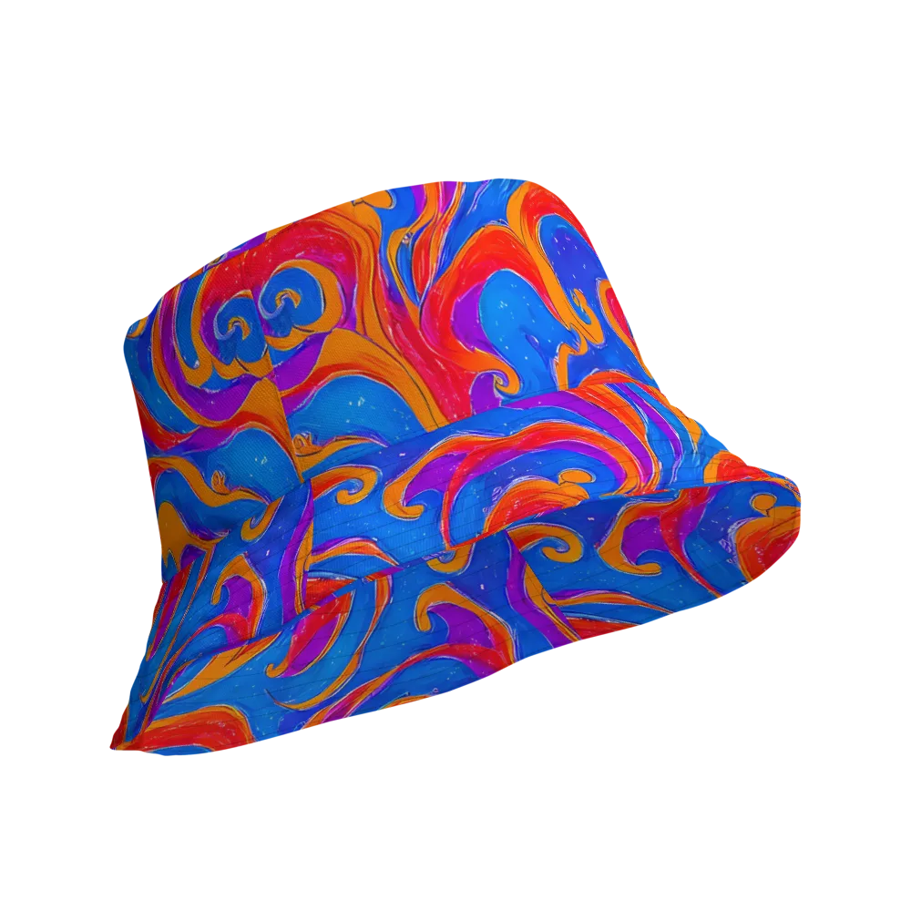 Kinetic Aura on Reversible Bucket Hat — Product details Outside