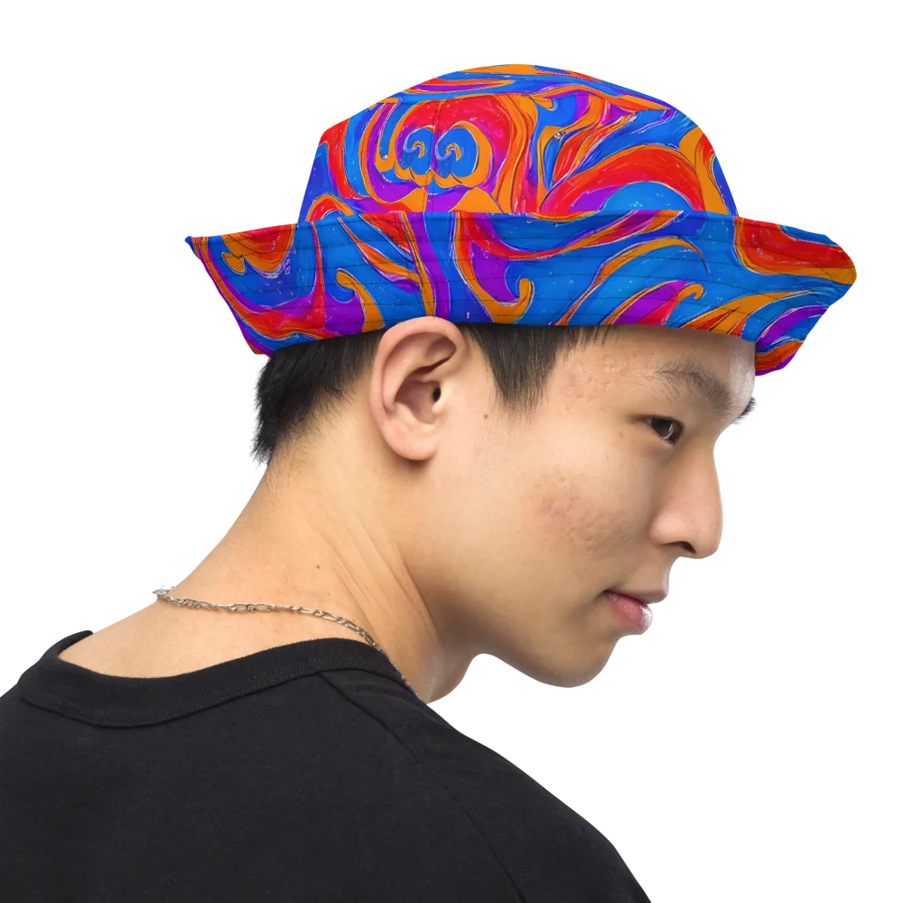 Kinetic Aura on Reversible Bucket Hat — Right Outside