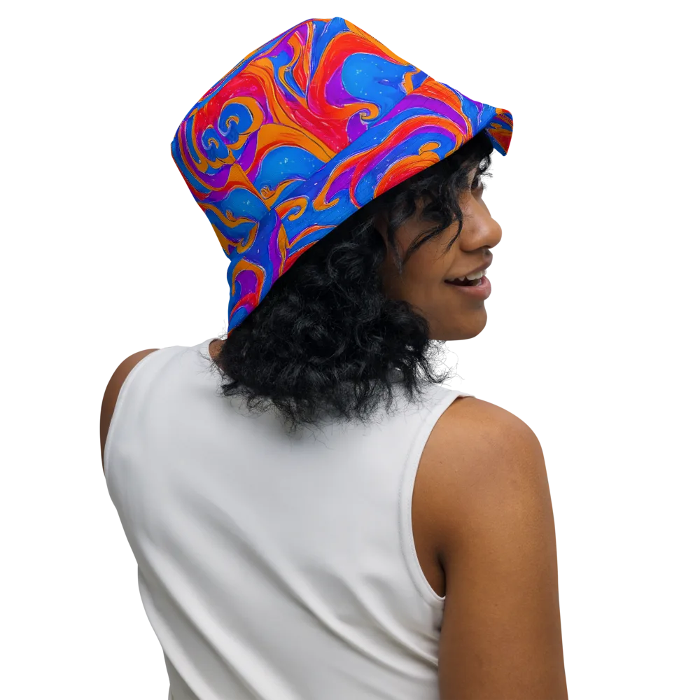 Kinetic Aura on Reversible Bucket Hat — Right Outside
