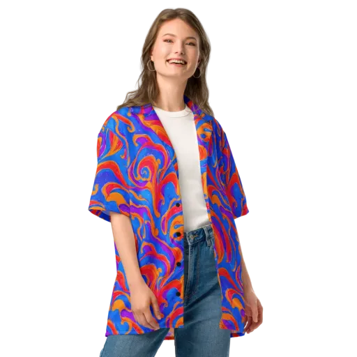 Kinetic Aura on a Button Shirt