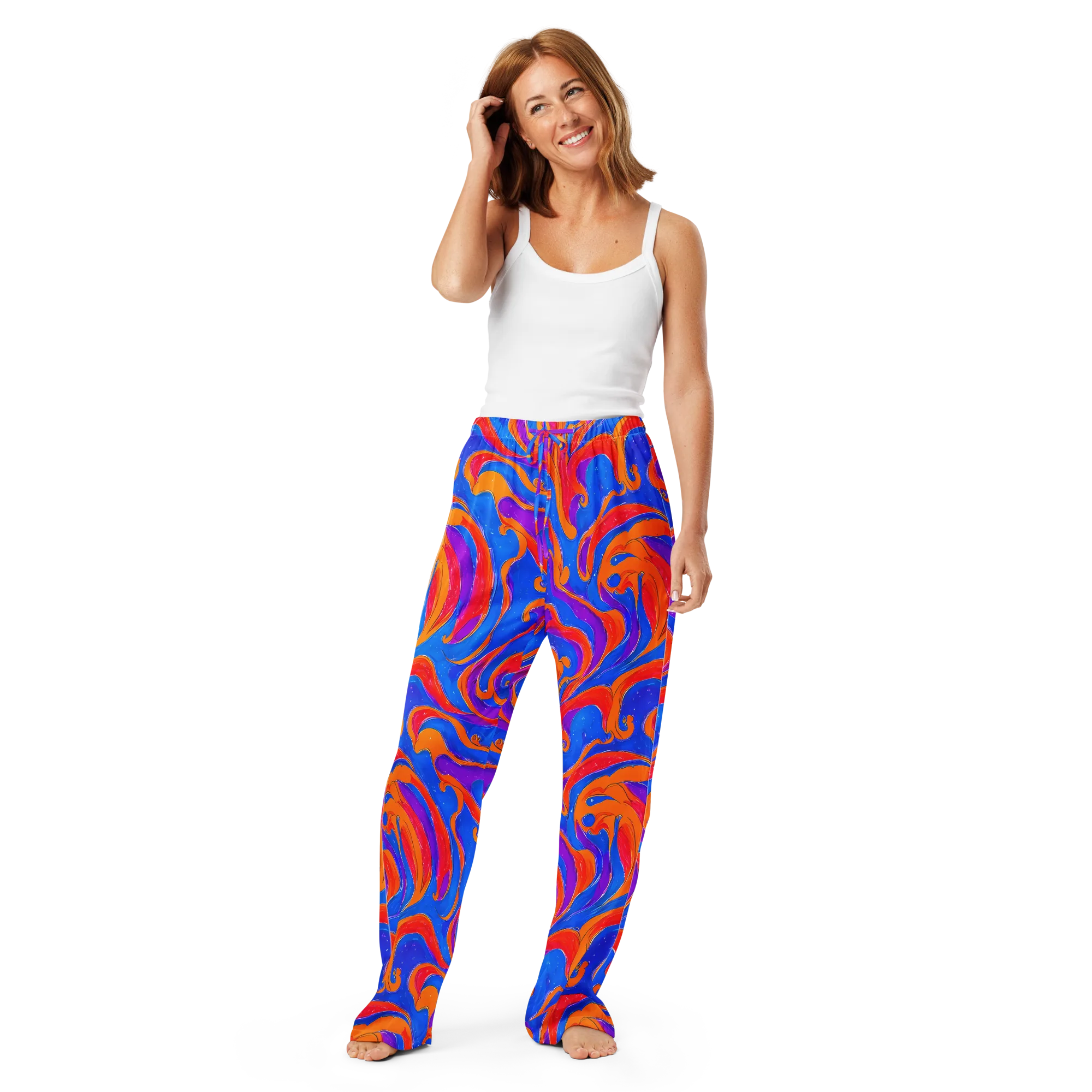Kinetic Aura on Women's Pajama Pants — Front