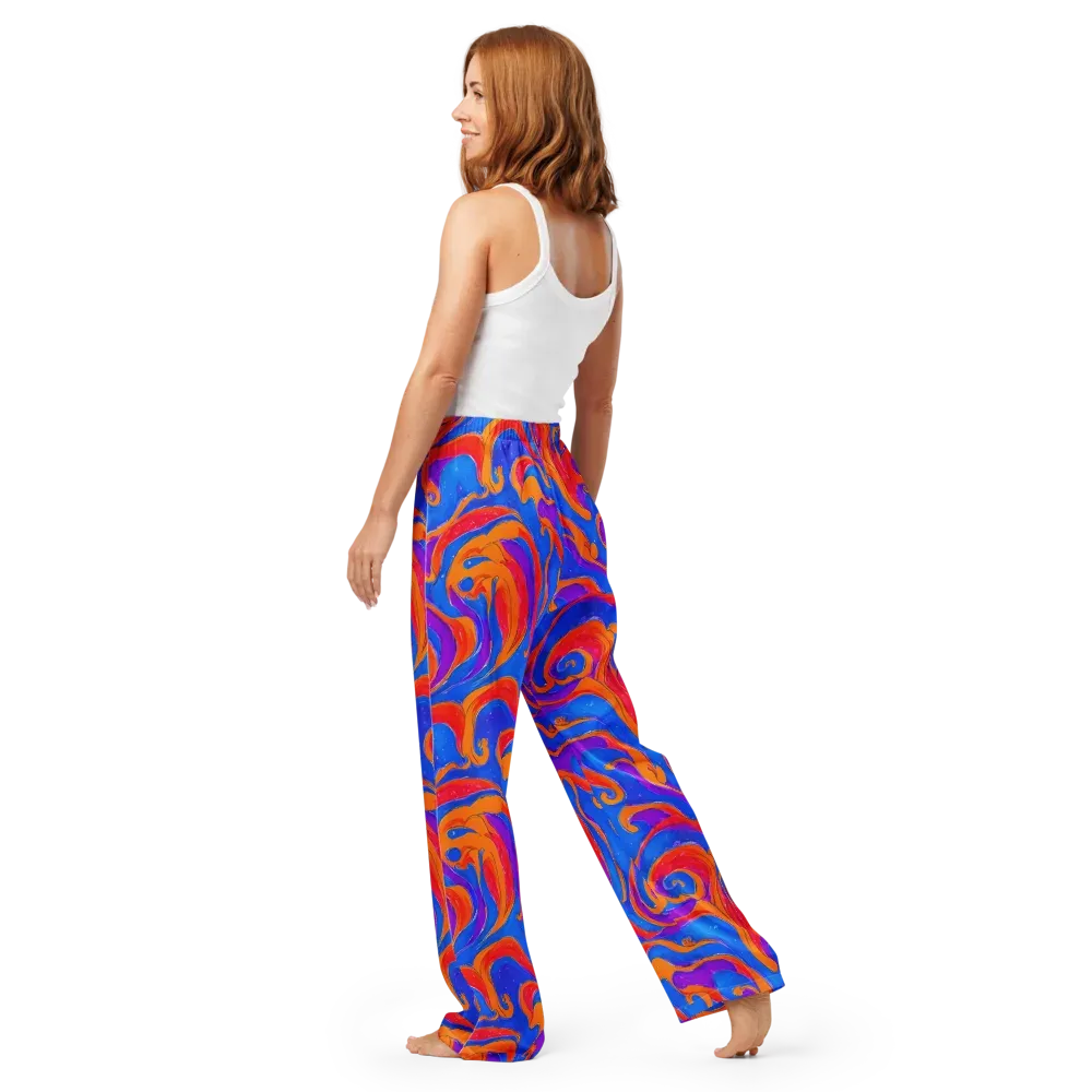 Kinetic Aura on Women's Pajama Pants — Back