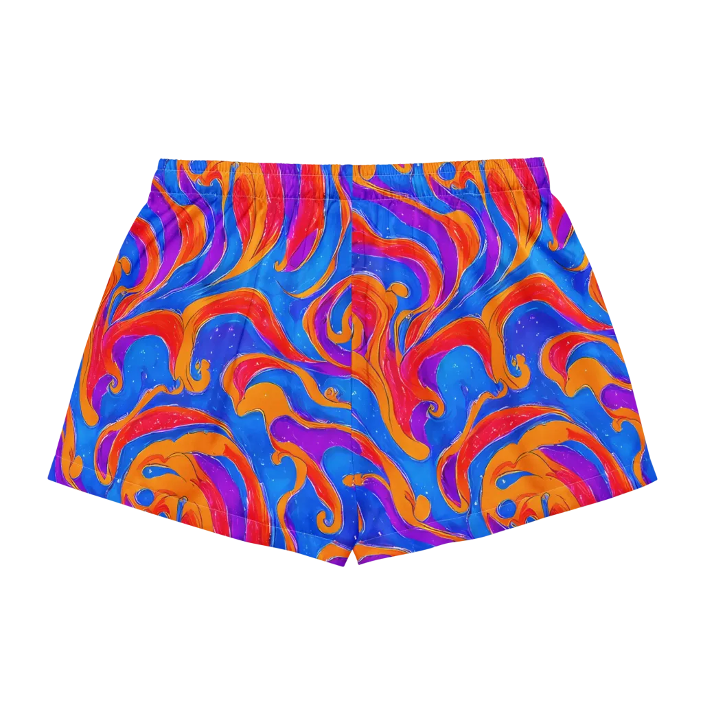 Kinetic Aura on Women's Pajama Shorts — Back