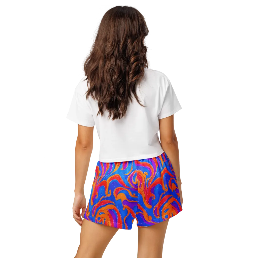 Kinetic Aura on Women's Pajama Shorts — Back