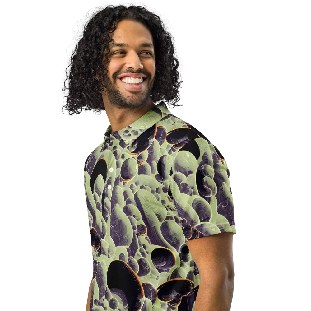 Acid Organica on Men's Slim Fit Polo Shirt — Left Front