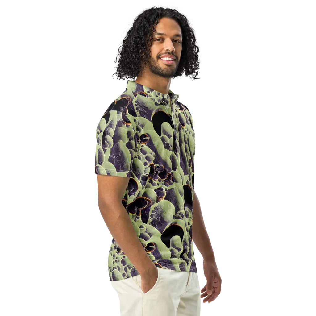 Acid Organica on Men's Slim Fit Polo Shirt — Right Front