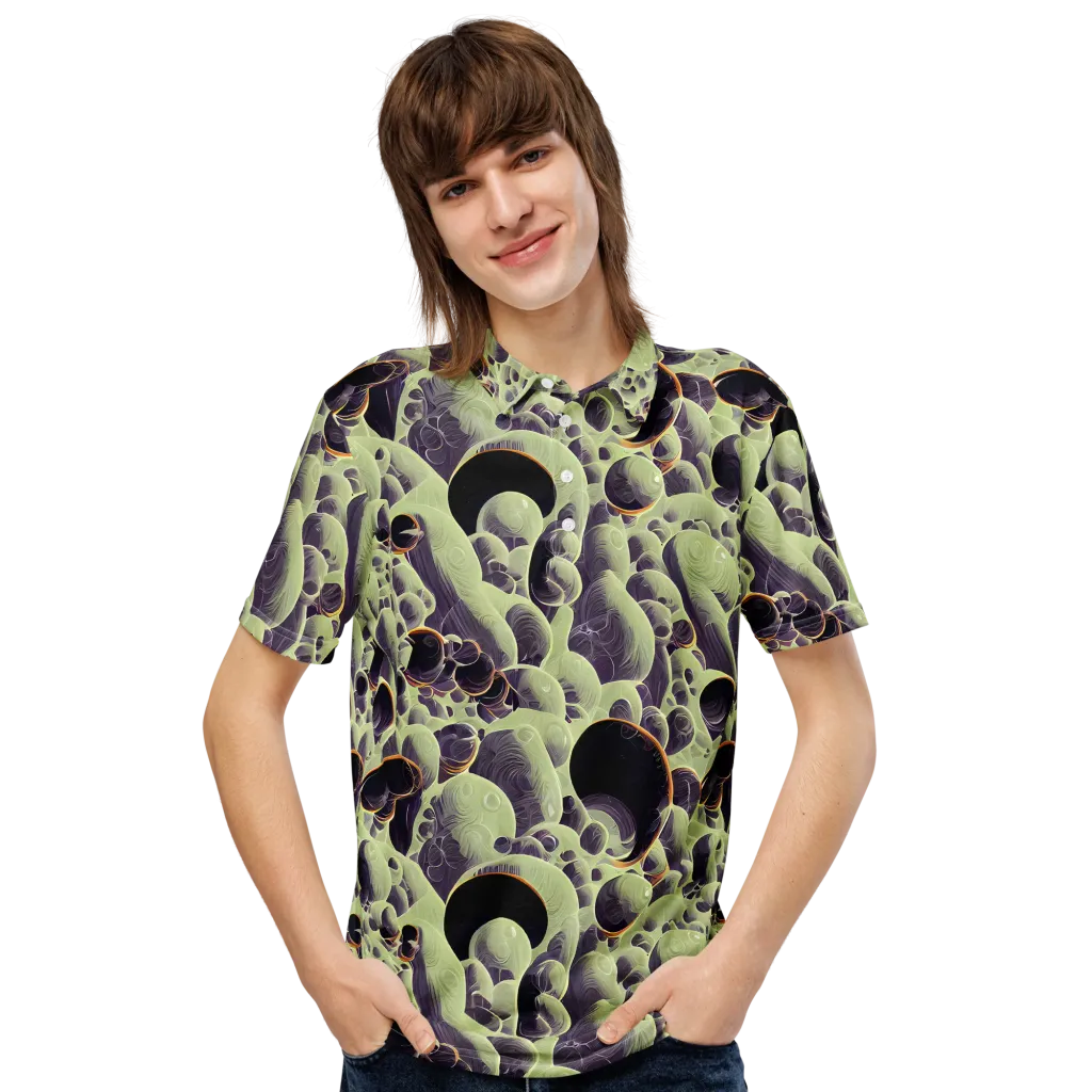 Acid Organica on Men's Slim Fit Polo Shirt — Front