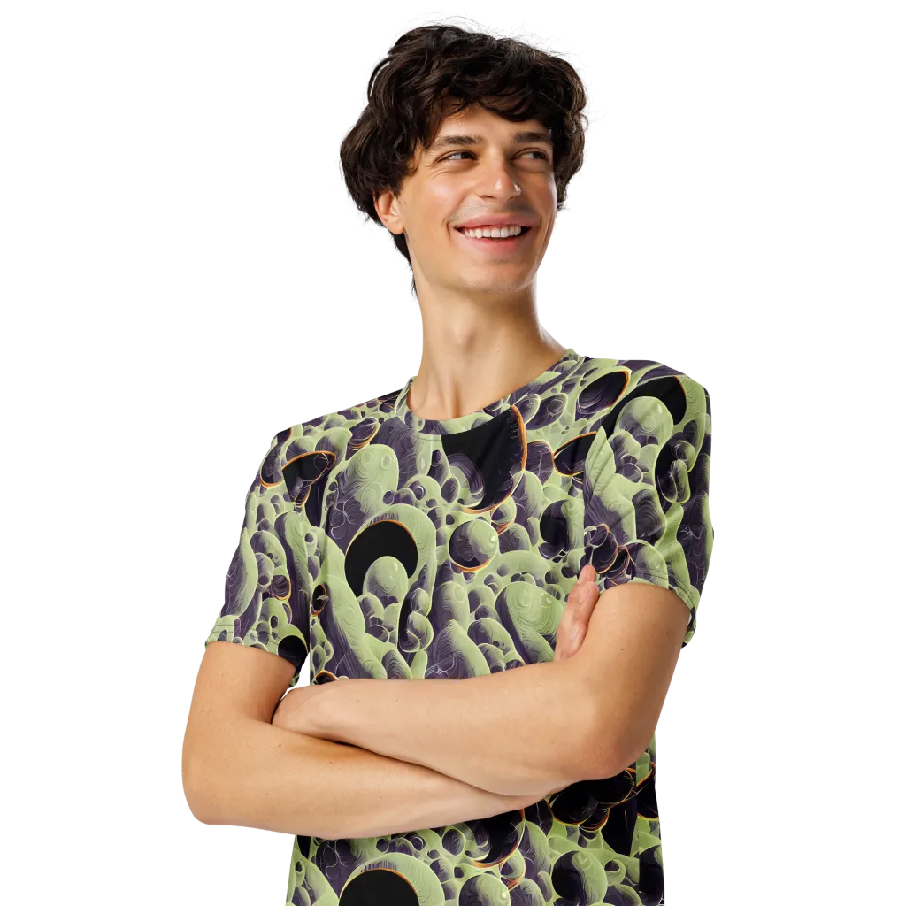 Acid Organica on Men's Crew Neck T-Shirt — Left Front