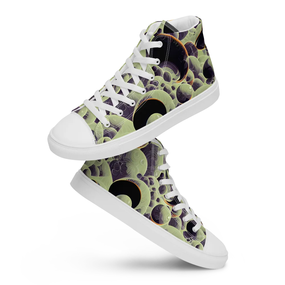 Acid Organica on Men's High Top Canvas Shoes — Front