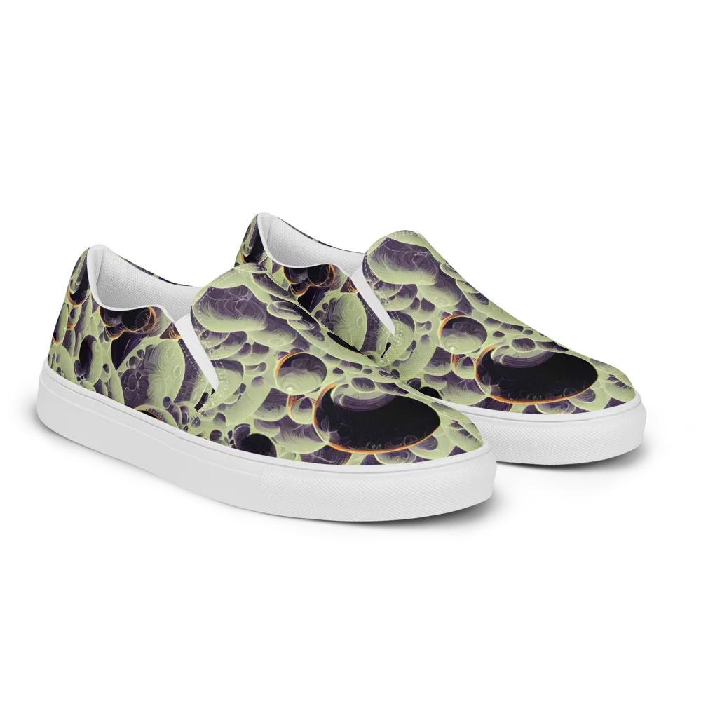 Acid Organica on Men's Slip-On Canvas Shoes — Right Front