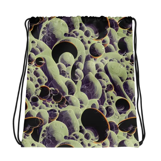 Acid Organica on a Drawstring Bag
