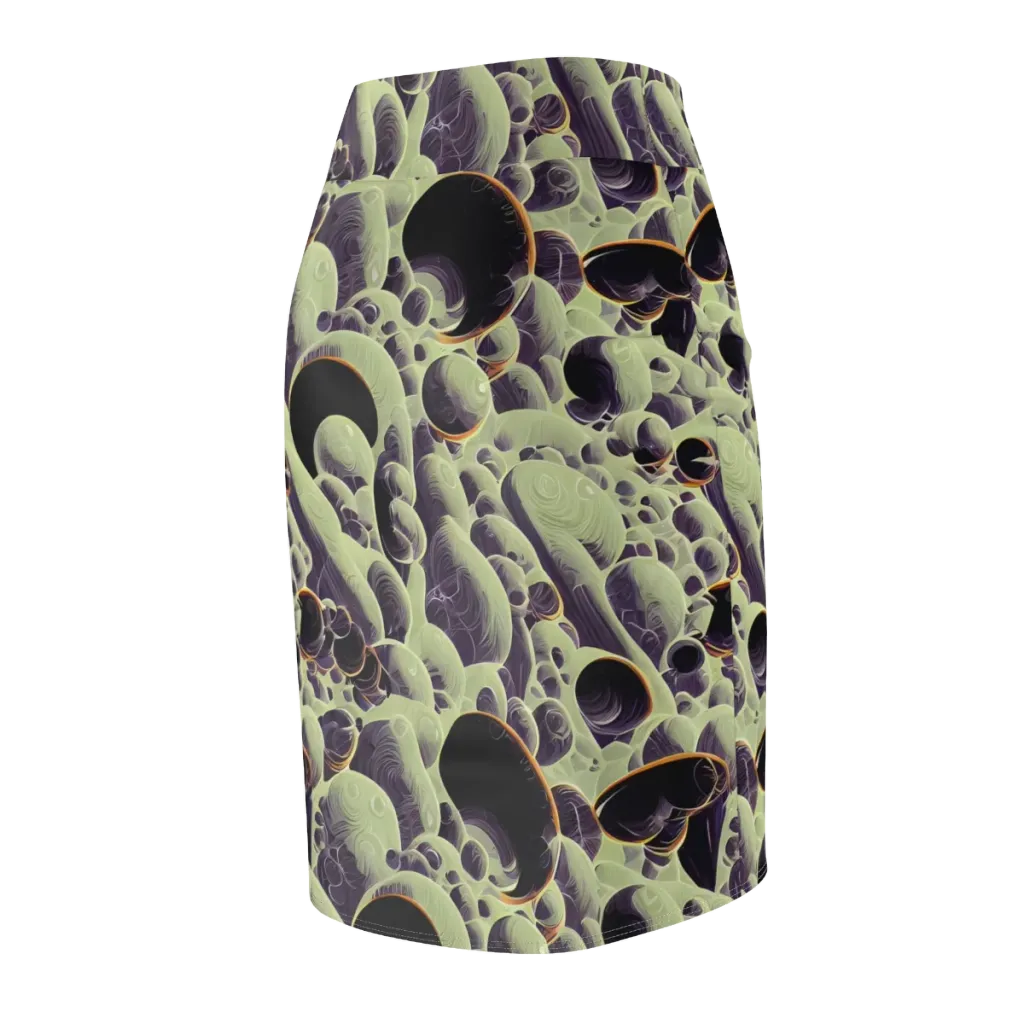 Acid Organica on Pencil Skirt — Back Side
