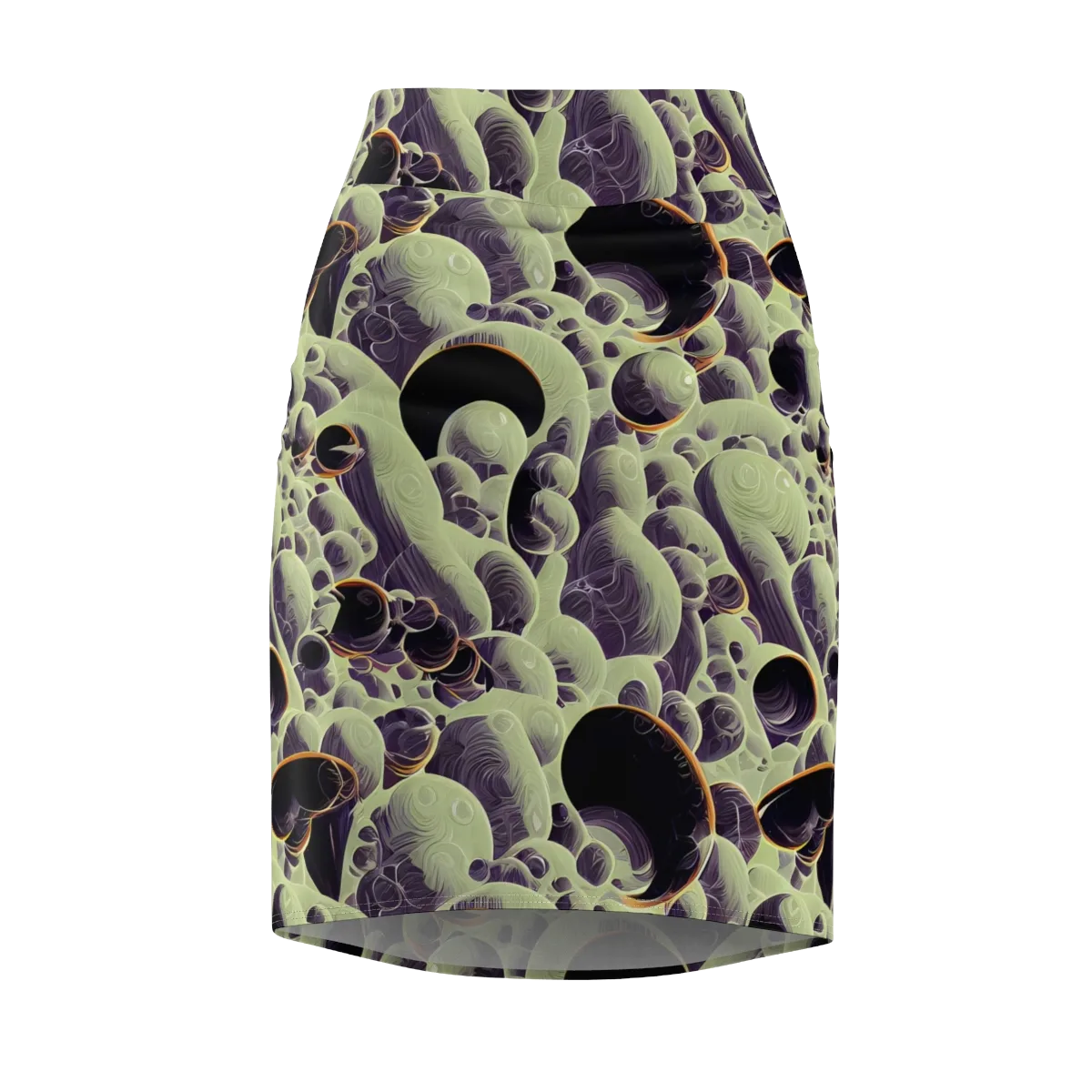 Acid Organica on Pencil Skirt — Front