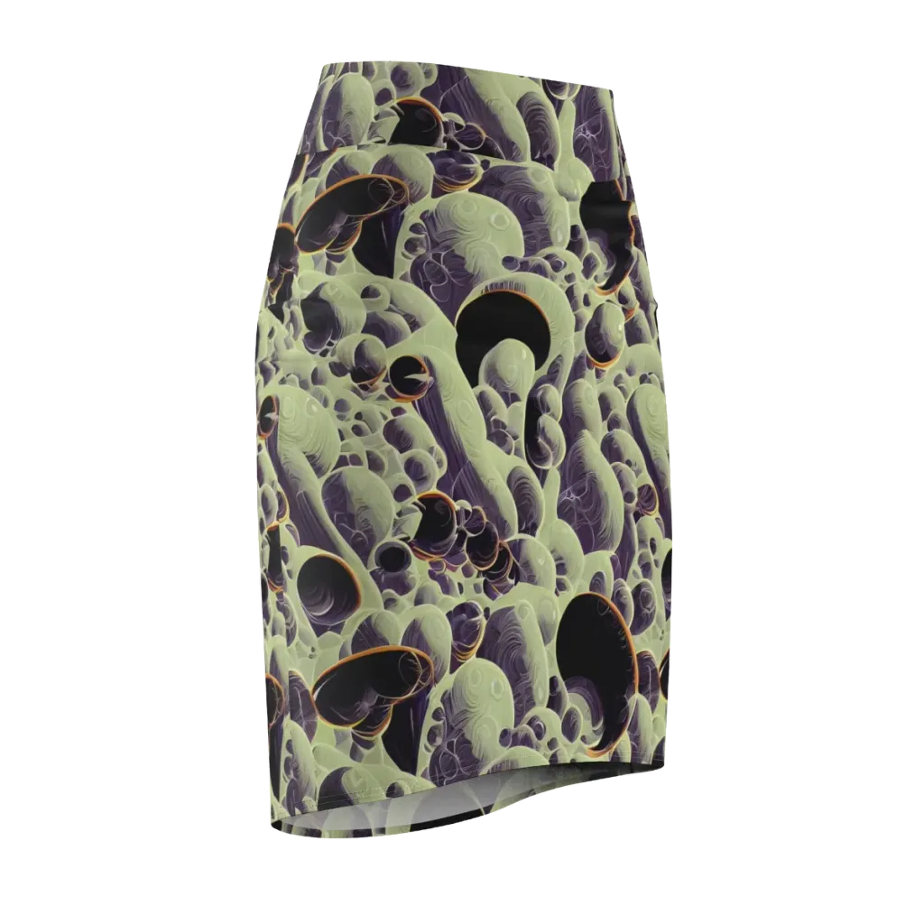 Acid Organica on Pencil Skirt — Front Side