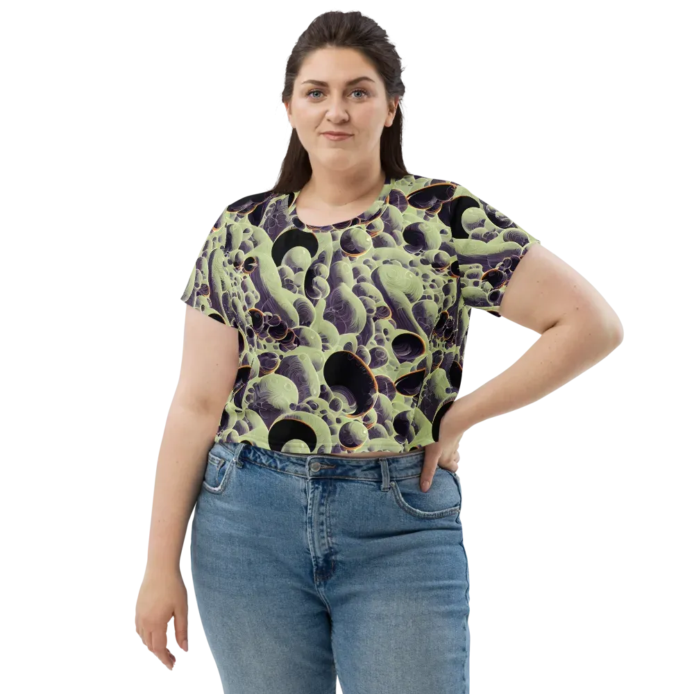 Acid Organica on Crop Tee — Front