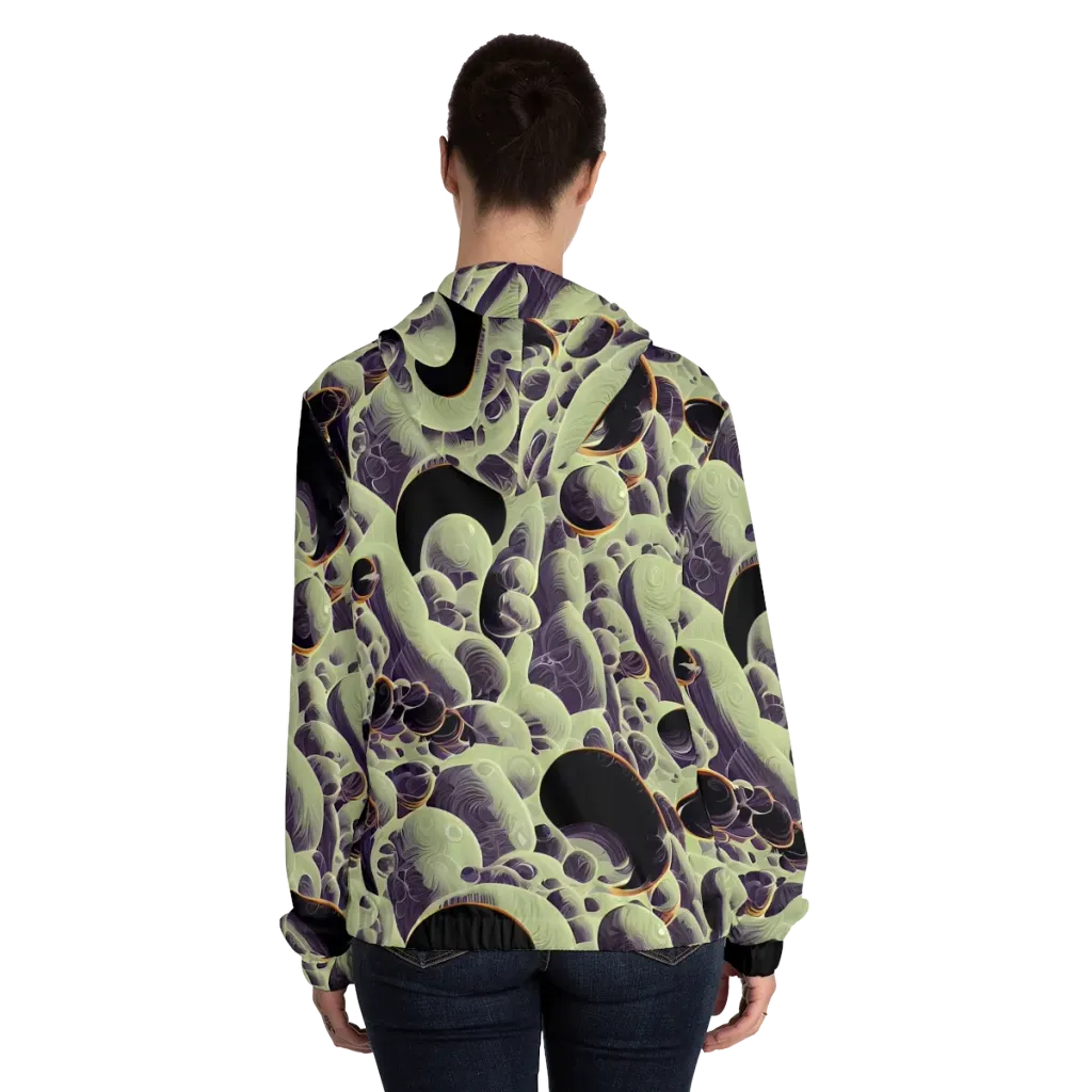 Acid Organica on Women's Full-Zip Hoodie — Back On Person