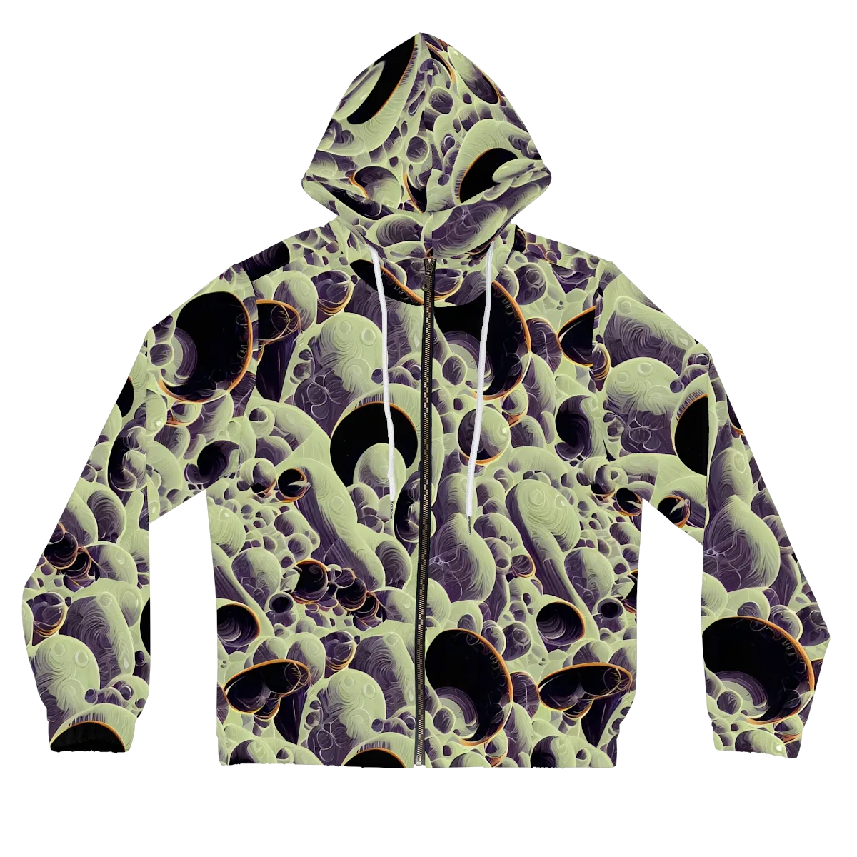 Acid Organica on Women's Full-Zip Hoodie — Front