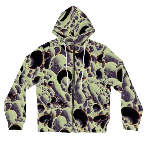 Acid Organica on a Women's Full-Zip Hoodie