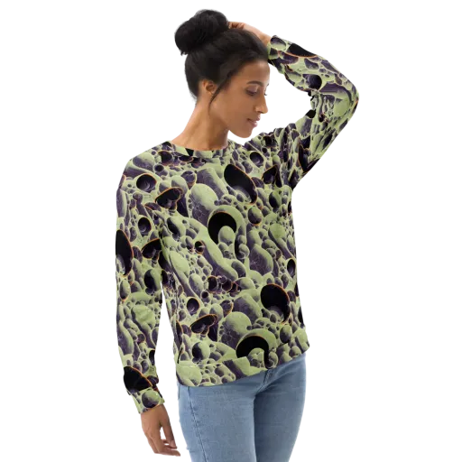 Acid Organica on a Sweatshirt