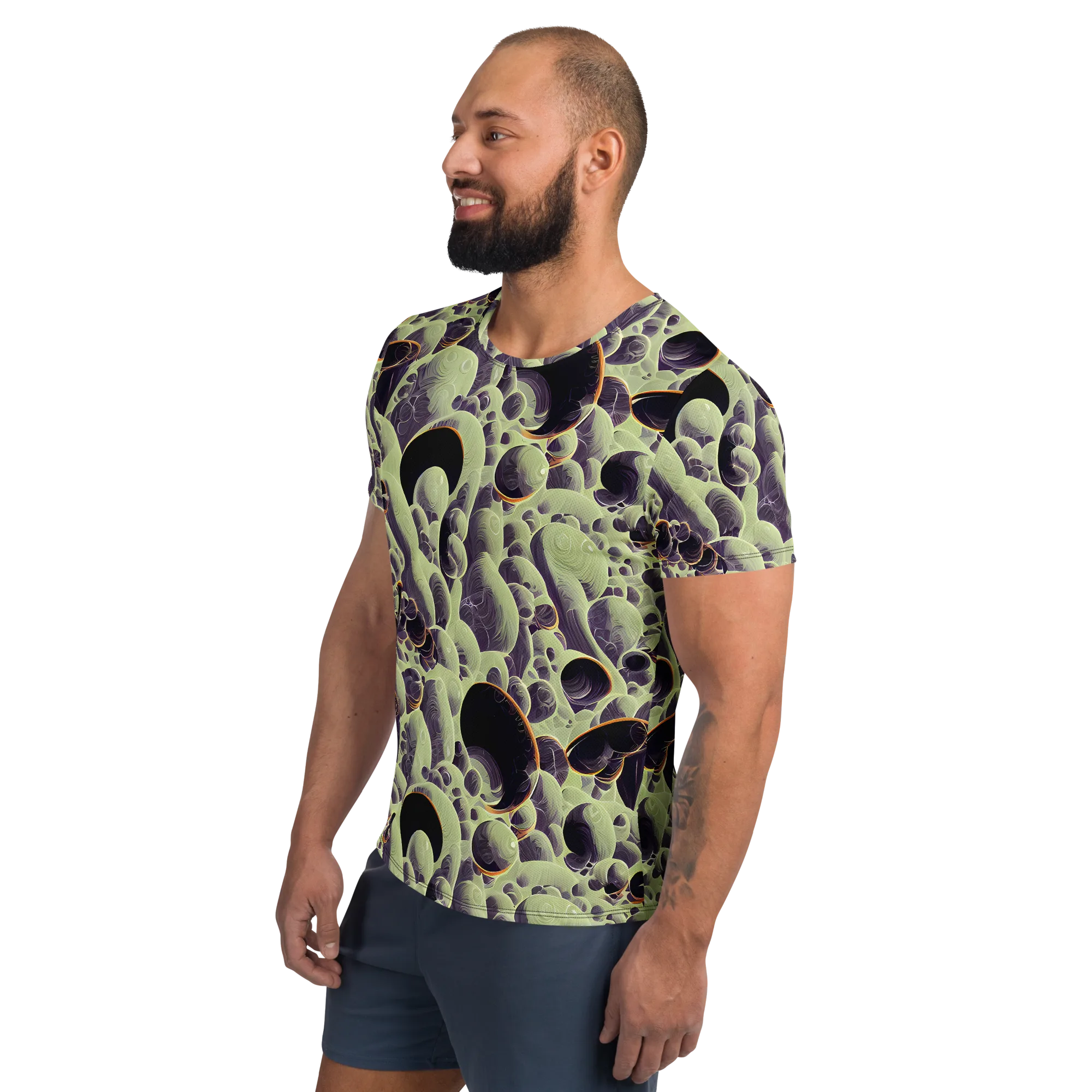 Acid Organica on Men's Athletic T-Shirt — Left