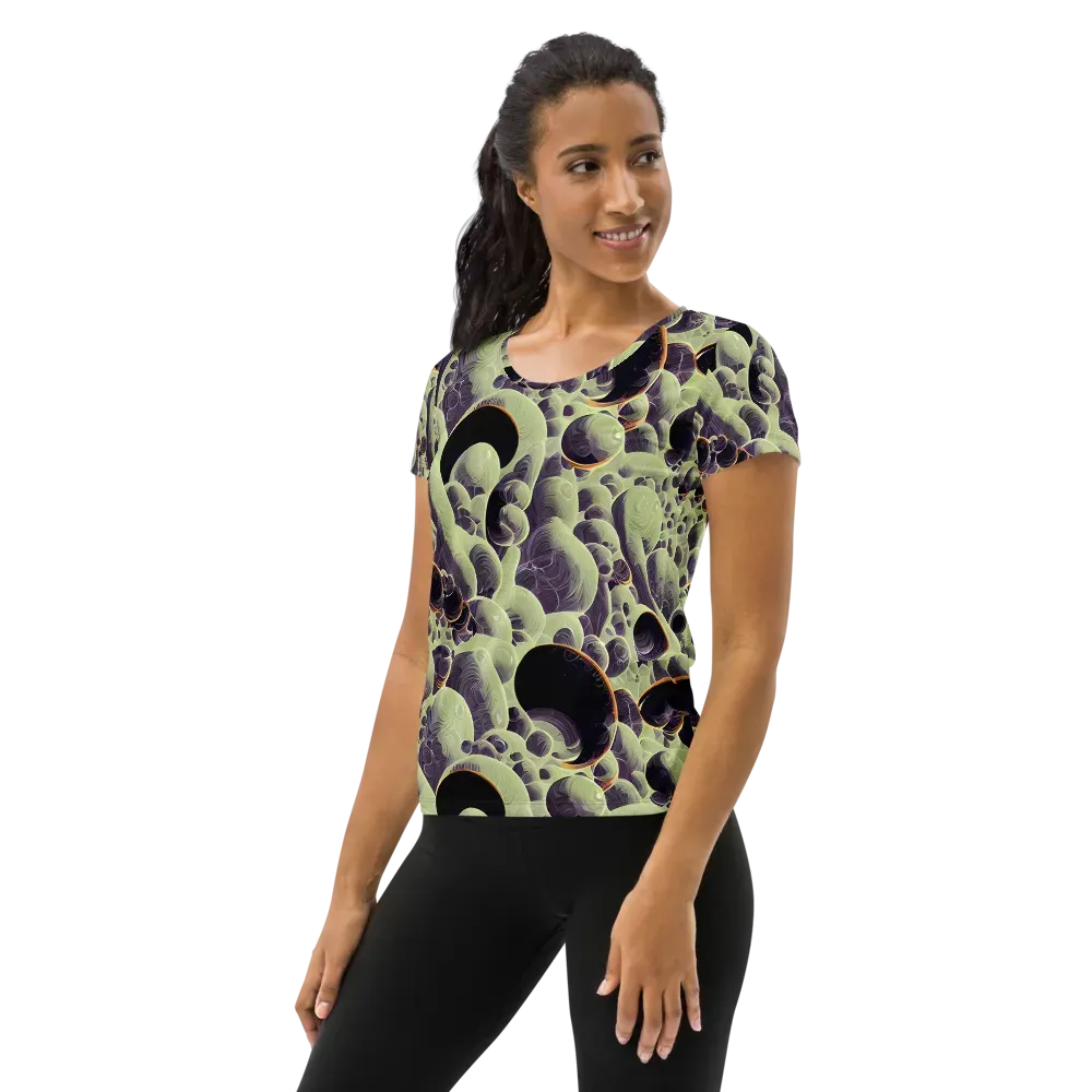 Acid Organica on Women's Athletic T-Shirt — Left