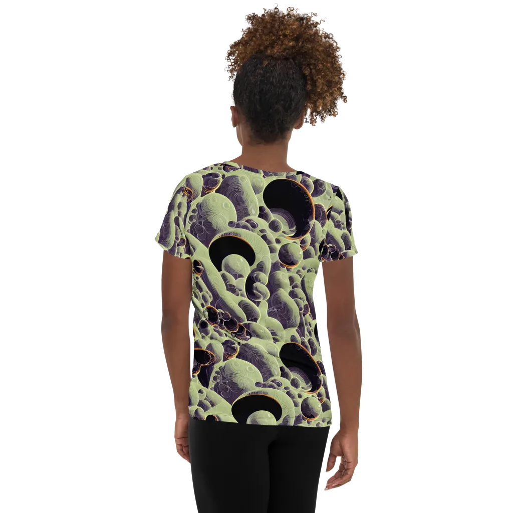 Acid Organica on Women's Athletic T-Shirt — Back