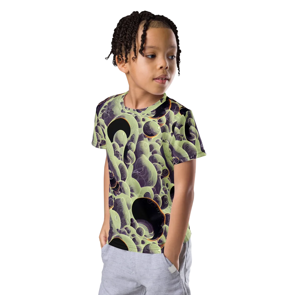 Acid Organica on Kids Crew Neck T-Shirt — Left Front