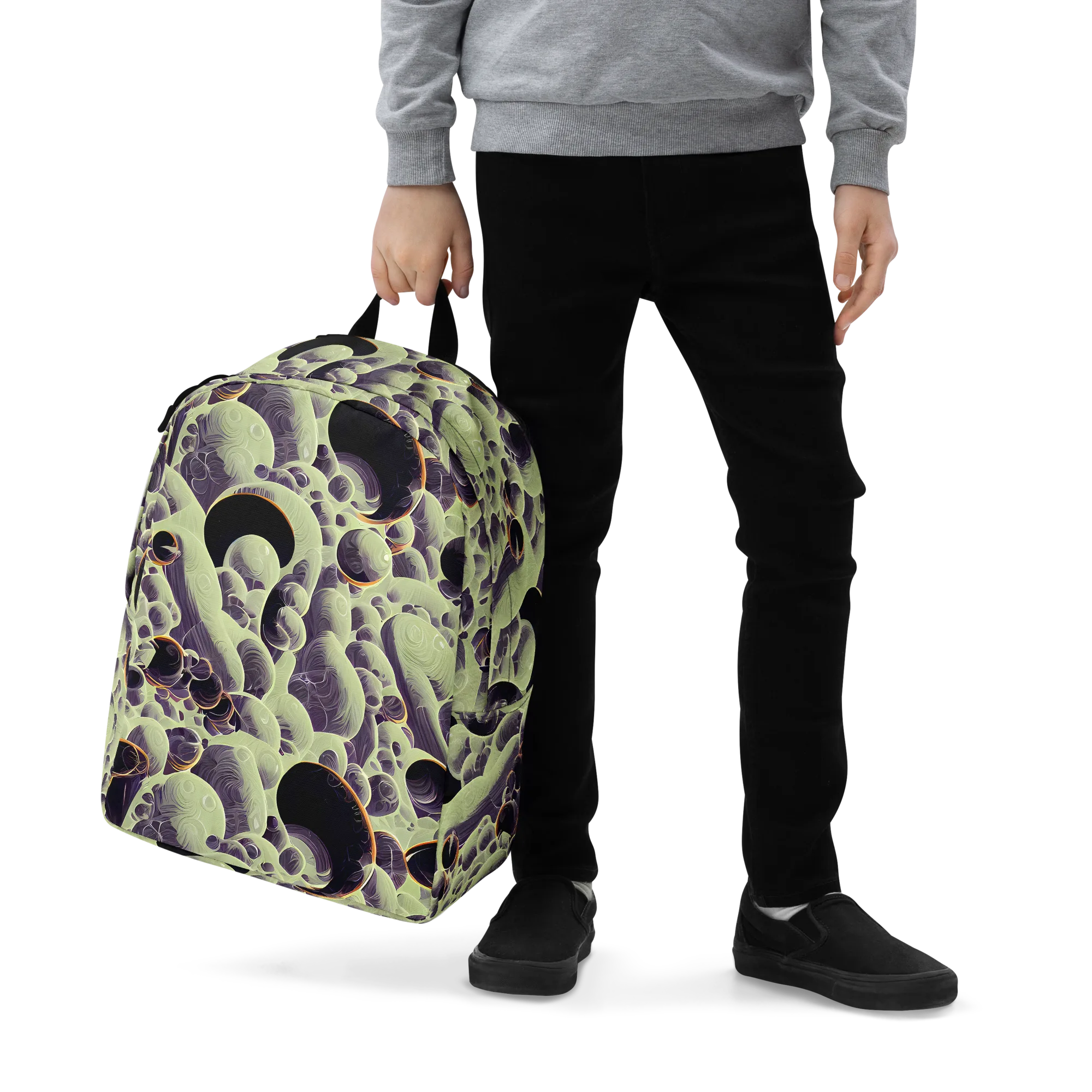 Acid Organica on Minimalist Backpack — Zoomed-in