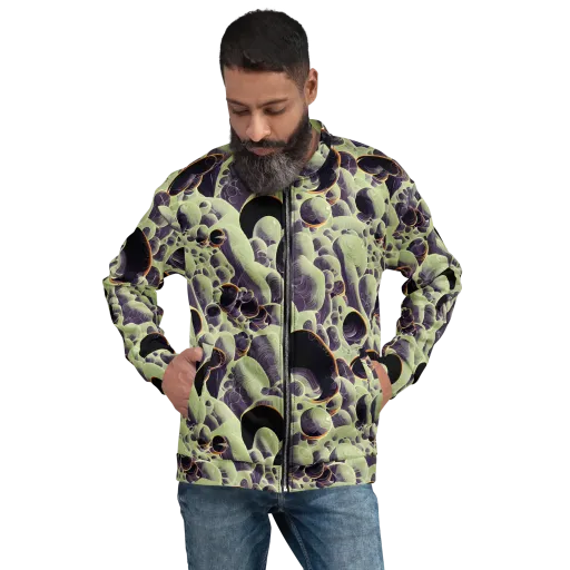 Acid Organica on a Bomber Jacket