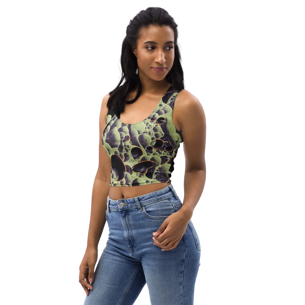Acid Organica on Crop Top — Left Front