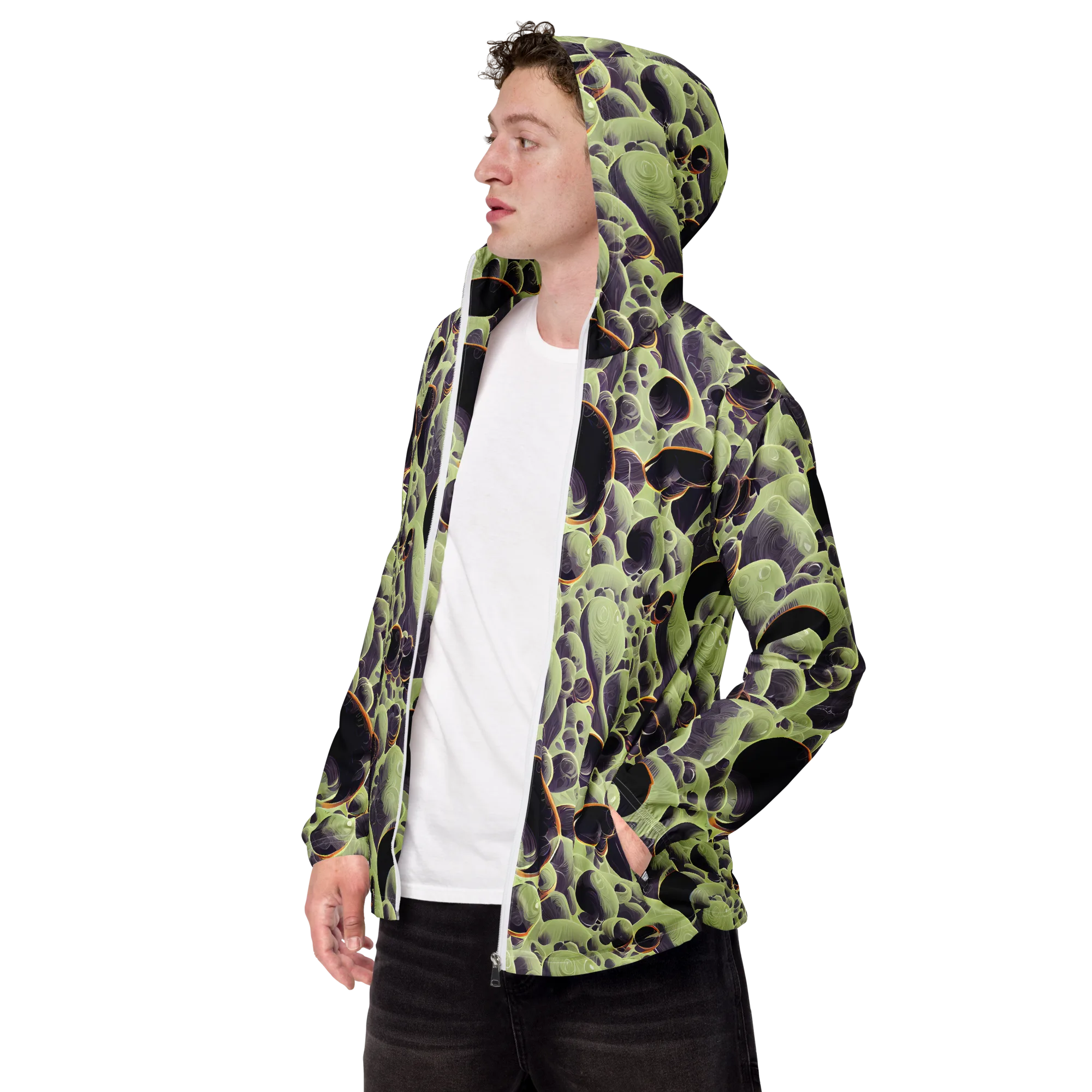 Acid Organica on Men's Windbreaker — Left Front