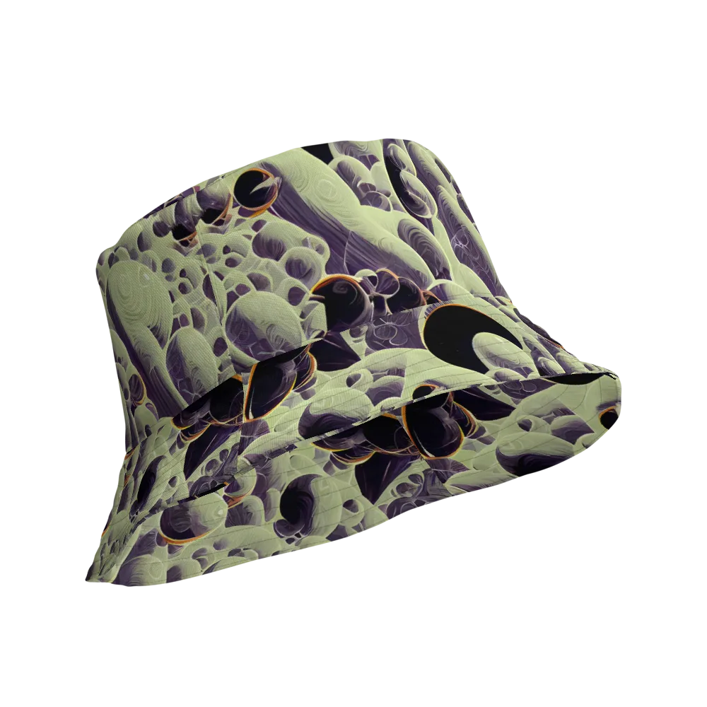 Acid Organica on Reversible Bucket Hat — Product details Outside
