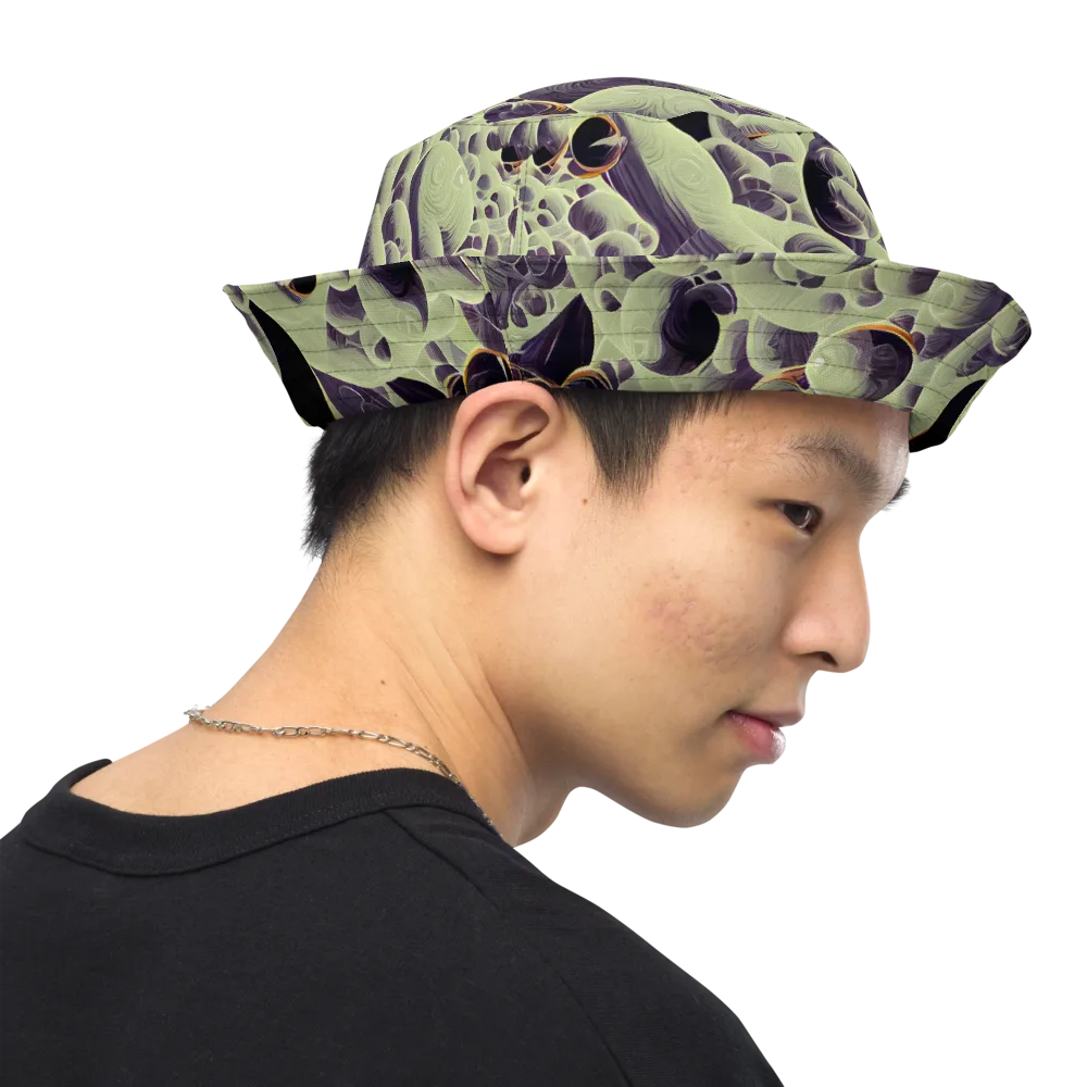 Acid Organica on Reversible Bucket Hat — Right Outside