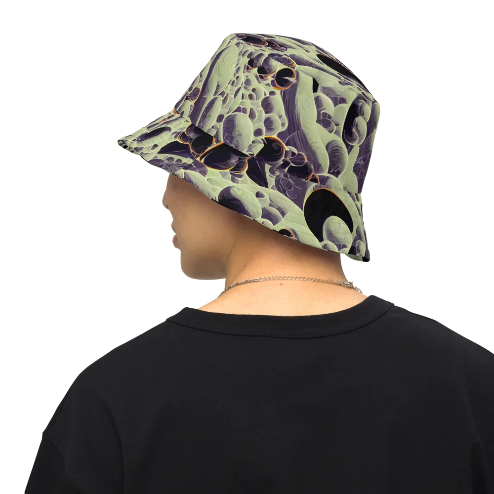 Acid Organica on Reversible Bucket Hat — Back Inside