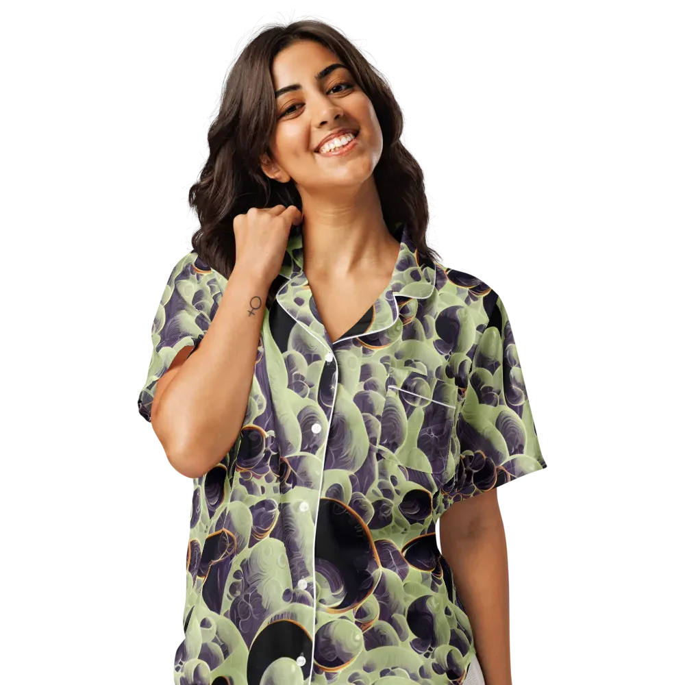 Acid Organica on Women's Short Sleeve Pajama Top — Front