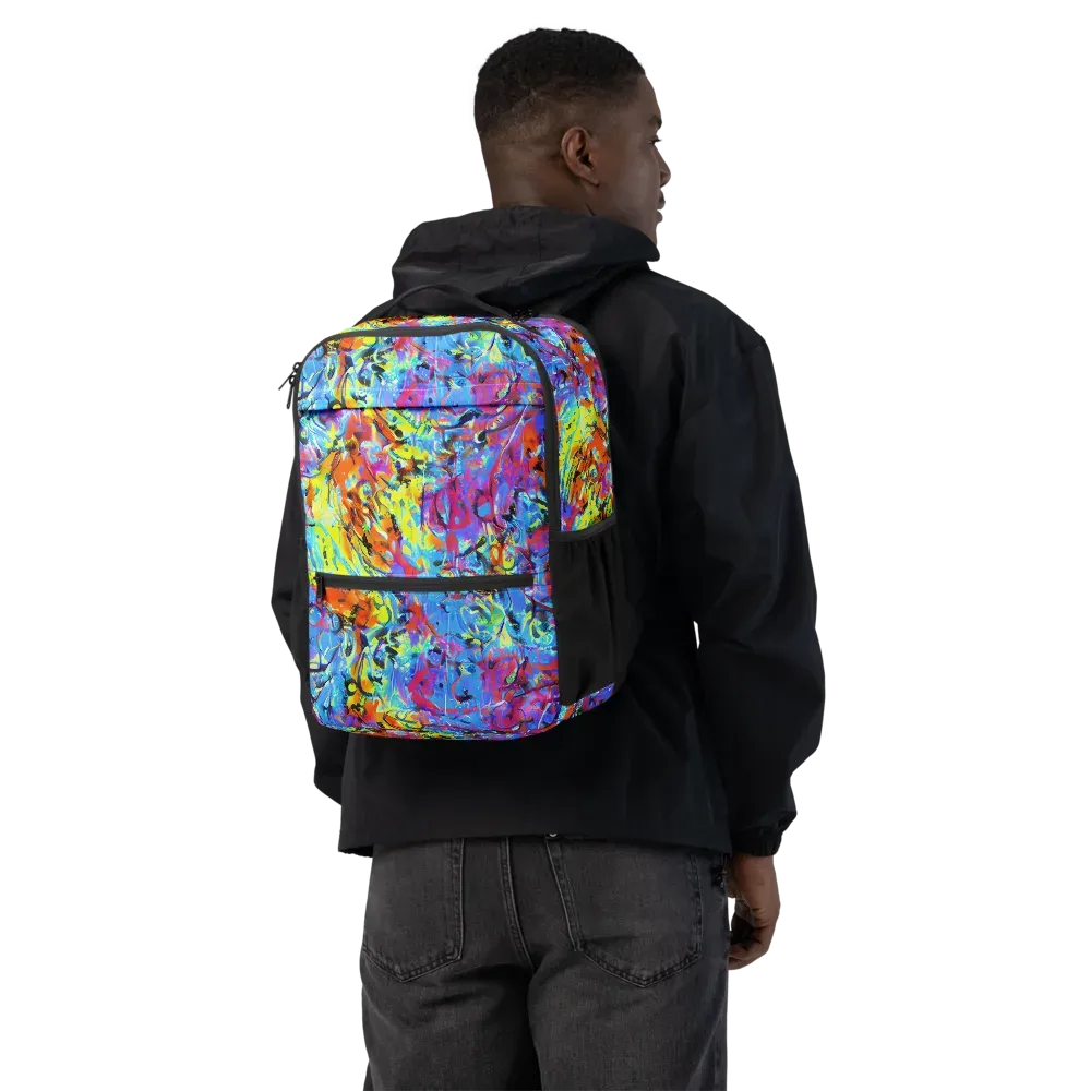 Electric Fervor on Utility Backpack — Back