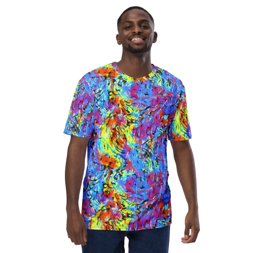 Electric Fervor on Men's Crew Neck T-Shirt — Front