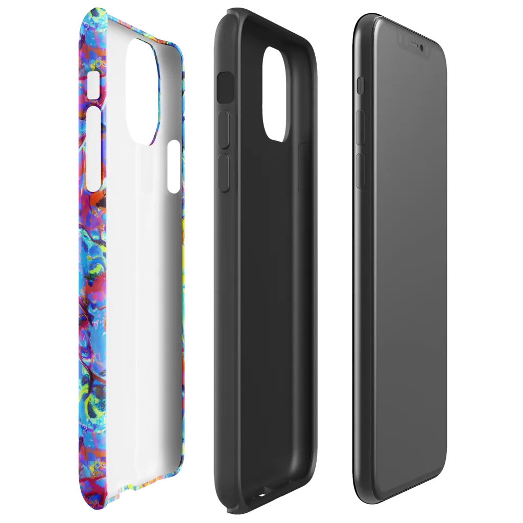 Electric Fervor on Tough Case for iPhone® — Right