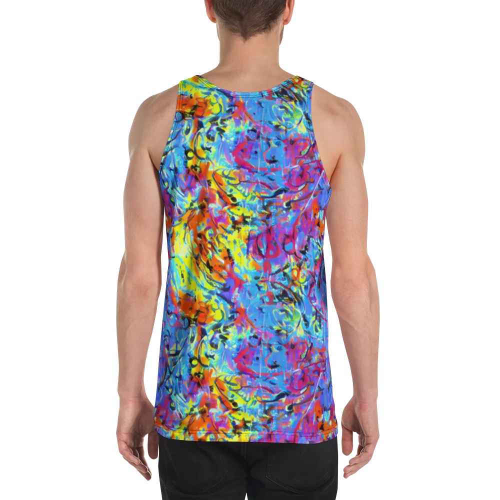 Electric Fervor on Men's Tank Top — Back