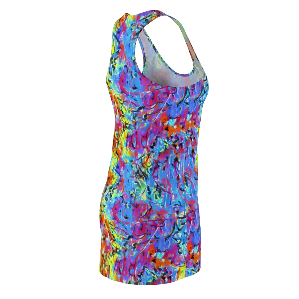 Electric Fervor on Racerback Dress — Back Side