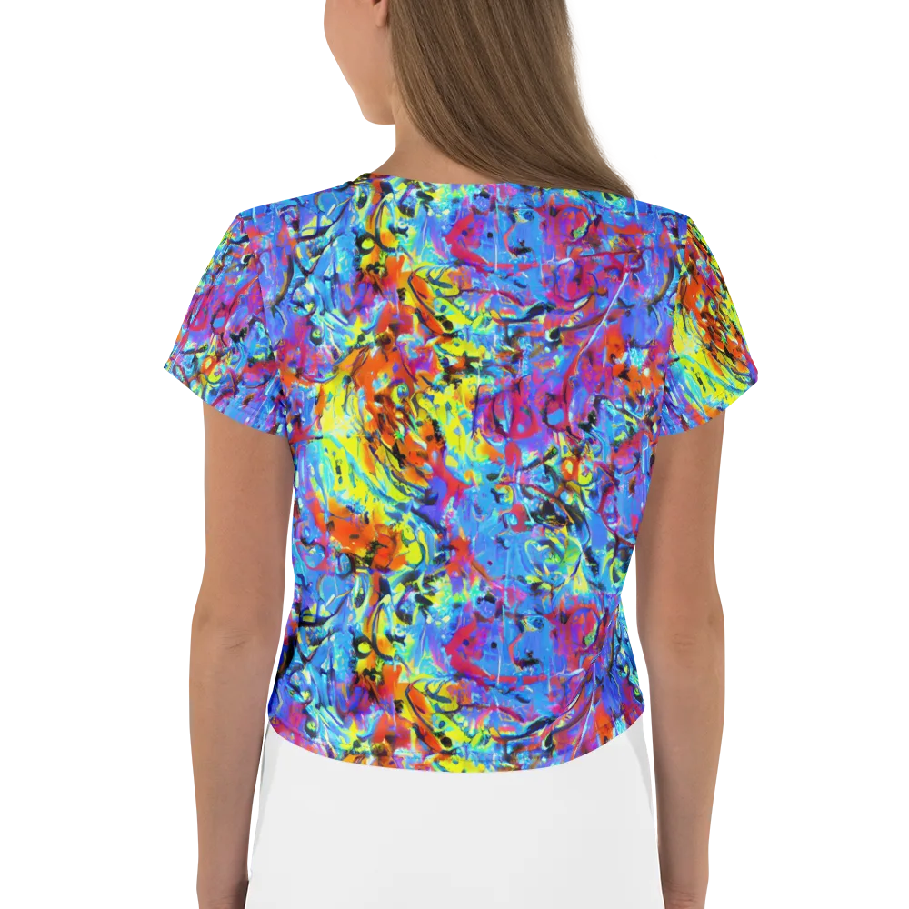 Electric Fervor on Crop Tee — Back