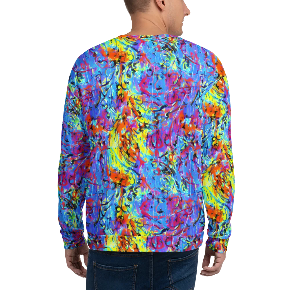 Electric Fervor on Sweatshirt — Back