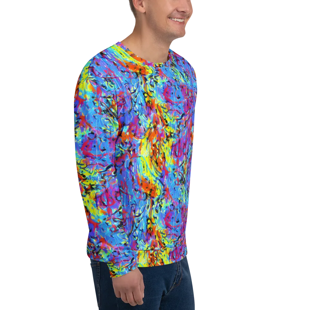 Electric Fervor on Sweatshirt — Right Front